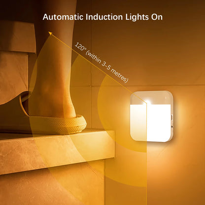 Natlampe med bevægelsessensor – genopladelig og trådløs