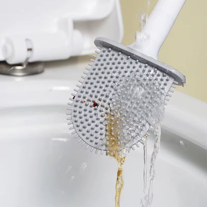 Silikone-toiletbørste – hygiejnisk og hurtigtørrende med vægholder